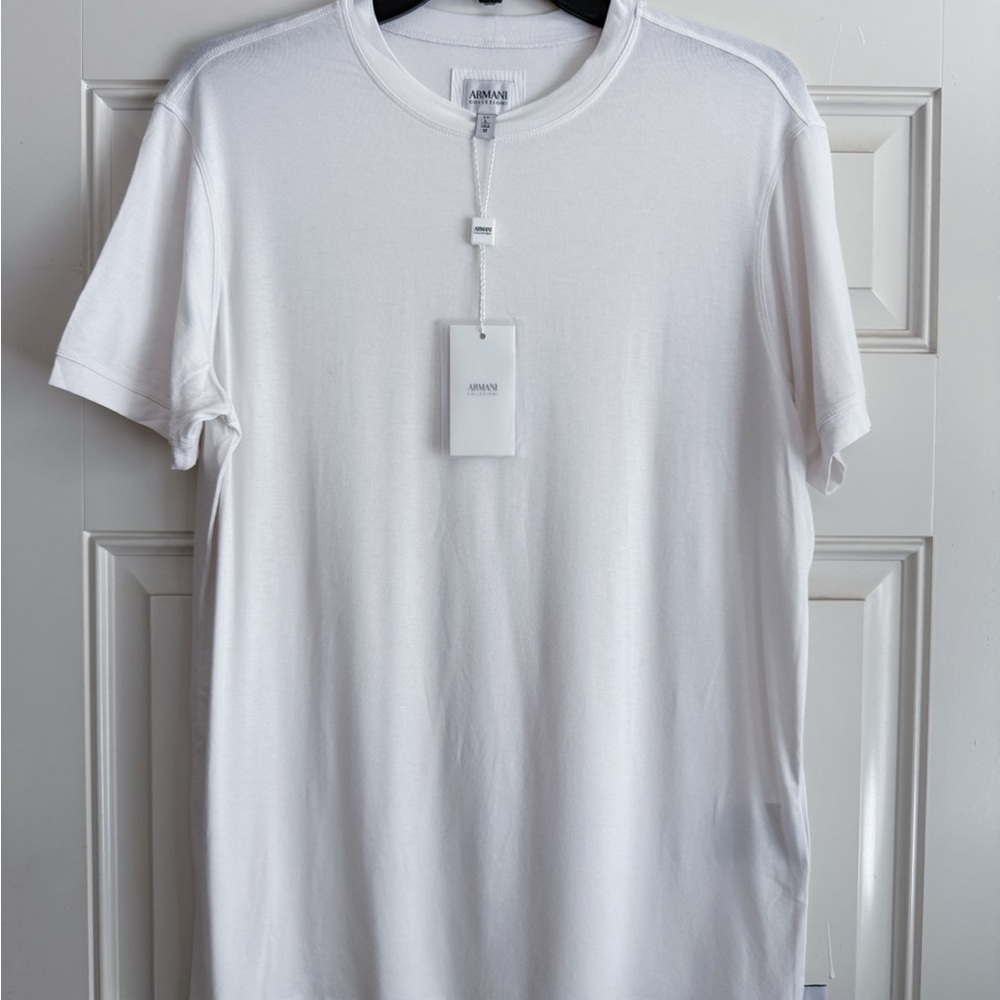 Armani Collezioni White Short Sleeve Tee